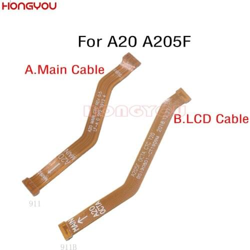 50PCS/Lot For Samsung Galaxy A20 A205F SM-A205F LCD Display Main Board Connect Motherboard Flex Cable