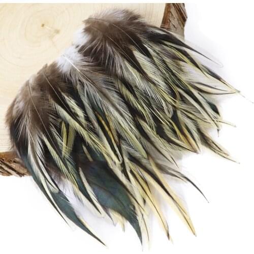 50Pcs/Lot Natural Pheasant Rooster Feathers for Crafts 4-6 inch Diy Carnival Hats Party Dresses Sewing Decorative feathers