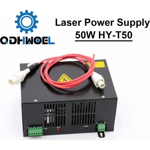 50W CO2 Laser Power Supply for CO2 Laser Engraving Cutting Machine HY-T50 T / W Series