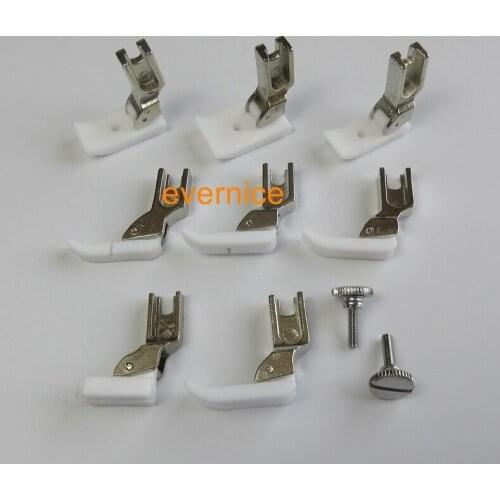 8 Non-stick coating ZIPPER & WIDE BOTTOM PRESSER FOOT for BROTHER B705 B707 B715 B716 B735 B737 PQ1300 PQ1500