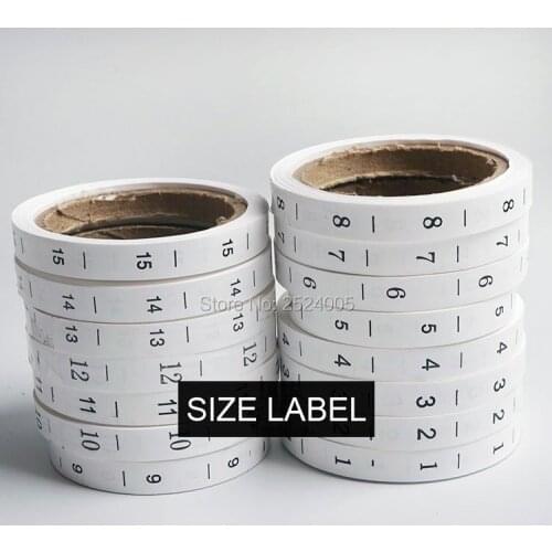 Free shipping wholesale clothing printed size labels/garment size tags/kids clothing size labels/number labels 350 pcs a lot