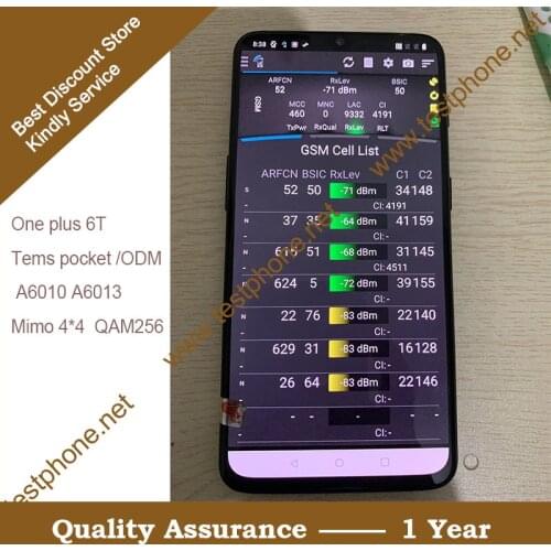 DHL Free shipping One plus 6T A6013 & A6010 Tems pocket 21.x, Support 5CA & VOLTE & 4X4 MIMO & QAM256