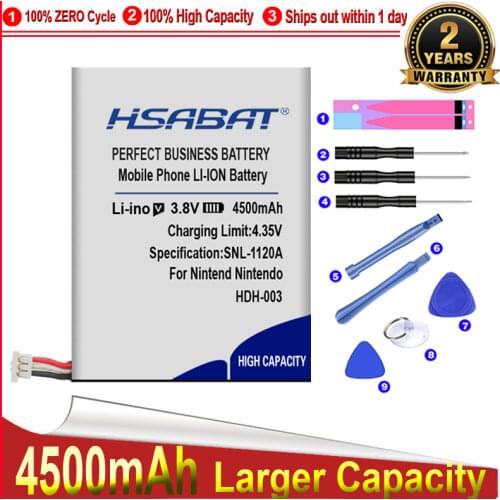 HSABAT 0 Cycle 4200mAh HDH-003 Battery for Nintendo Switch Lite Game Player Replacement Accumulator