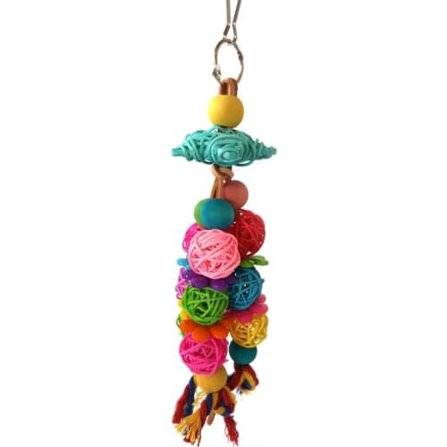 Bird Perch Parrot Toy, Nature Wooden Stand Platform Hanging Exercise Playground