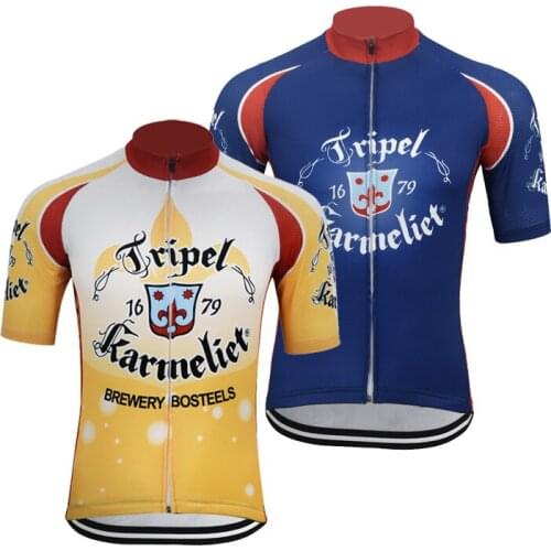 Summer Cycling Jersey Beer Men Short Sleeve New Cycling Tops Breathable Mtb Outdoor Bike Wear Clothing