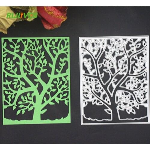 RLJLIVES Metal Cutting Dies Frame Tree Scrapbook Card Album Paper Craft Decorative Embossing Cutter