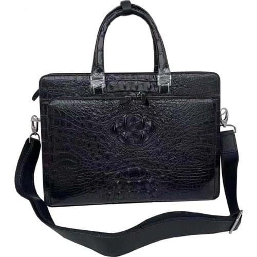 Fanzunxing new men handbag men crocodile leather men bag male crocodile briefcase