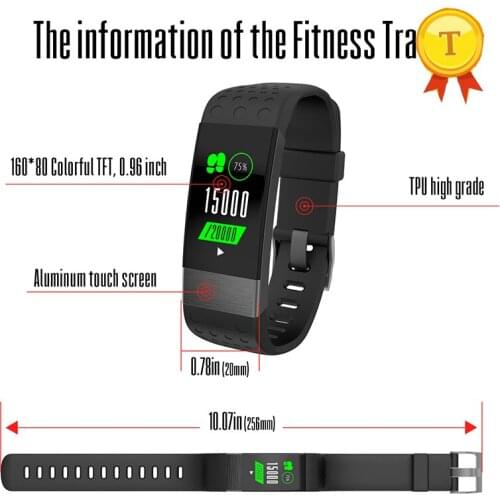 New color screen touch screen best gift to friend Smart Bracelet Heart Rate blood pressure Monitor Smart Wristband for iphone 6