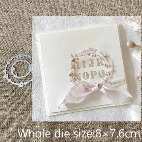 New Design Craft Metal stencil mold Cutting Dies 2pcs heart rings decoration scrapbook die cuts Album Paper Card Craft Embossing