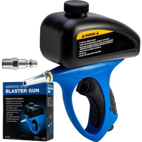 Anti-Rust Sandblaster Air Compressed Glass Tombstone Sandblasting Machine with Small Nozzle Electronic Accessories Blue