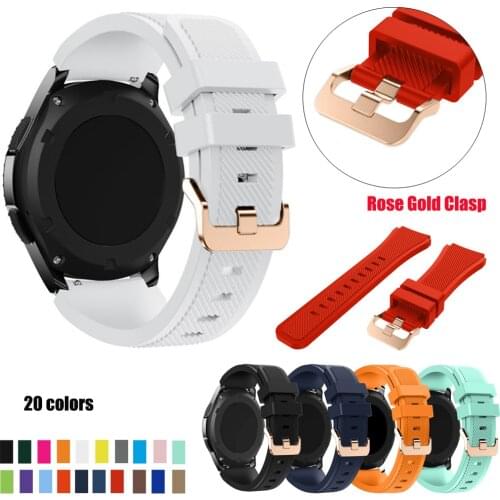 Strap Silicone Watchband for Huawei Watch GT GT2 42/46mm/HONOR Magic/galaxy watch3 41 45mm Sport Bracelet 20/22MM Wristband