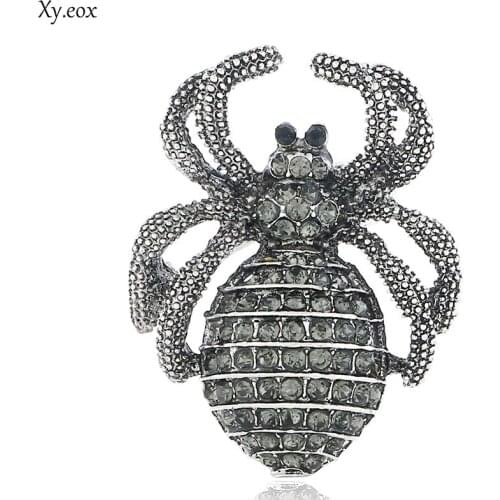 Luxury Brand Big Spider Brooches Fashion Steampunk Jewelry Colar Femininos vintage Broaches Best Party Broch Broches