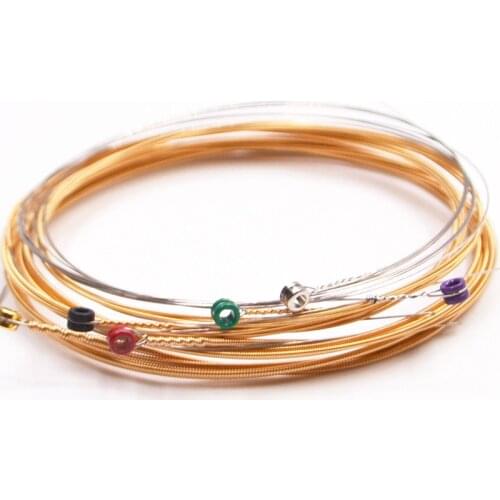 Phosphor Bronze Acoustic Guitar Strings Light Tension Corrosion-Resistant Offers a Warm Bright and Well-Balanced Acoustic Tone