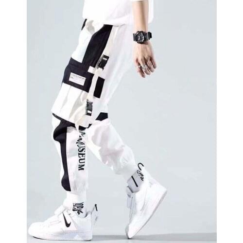 2021 Trend Jogging Pants Men Punk Tracksuit Streetwear Baggy Trousers Harajuku Fashion Male Sport Clothing Military Sweatpants