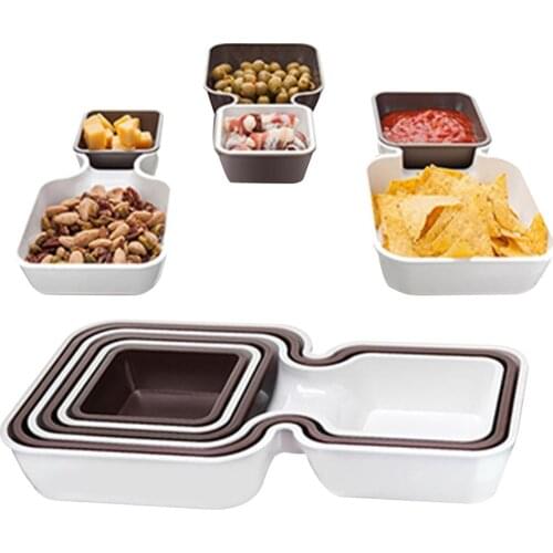 Creative Fruit Plate Dried Fruit, Snacks, Fruits, Cakes, Biscuits Grid Box Living Room Home Snack Fruit Plate