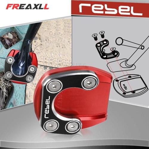 For Honda CMX Rebel 500 300 CMX300 CMX500 2017-2020 2021 2019 2018 Motorcycle Kickstand Extension Pad Side Stand Enlarger Plate