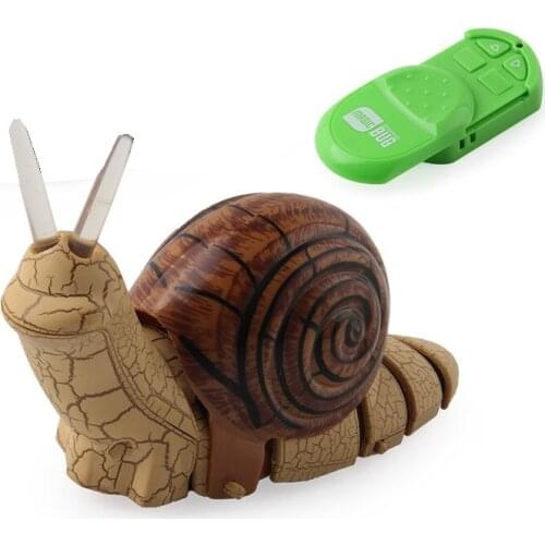 Funny Novelty Infrared Remote Control Snail Animal Model Kids Prank Prop Intelligence Develop Educational Toys