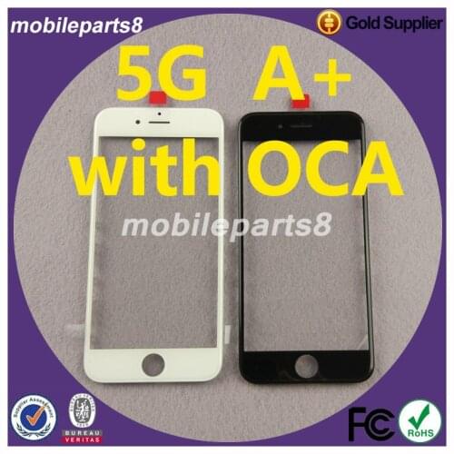 100pcs Glass with frame oca for iPhone 5 Front Screen Outer Glass with frame and oca