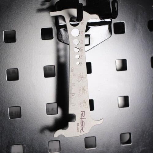 3 in 1 Bicycle Chain Checker Stainless Steel Bike Wear Indicator Tool Bike Parts for Mountain Road Bikes FK88