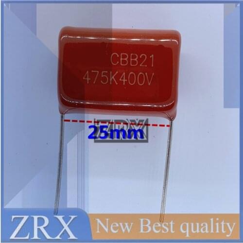 5pcs CBB film capacitor 475j / 400V 475k / 400V welding machine commonly used new foot distance = 25