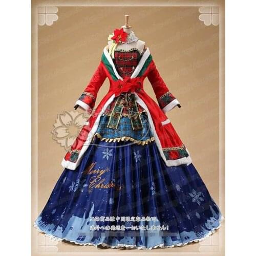 Anime! Love Live Tojo Nozomi December Choir New Christmas After Awakening Lolita Dress Uniform Cosplay Costume Free Shipping
