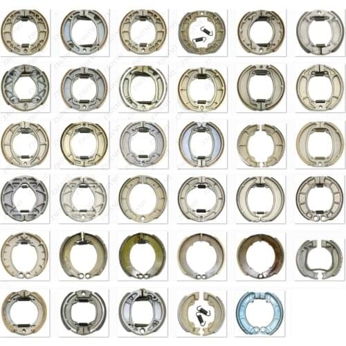 Motorcycle Brake Shoe Drum 80 87 90 95 110 120 130 135 140 150 160 180 200 mm Half Round Hole 17 18 20 22 23 25 28 30 35 38 40