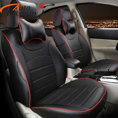 AutoDecorun Custom Cover Seats for Hyundai Tucson 2015 2016 Car Seat Covers Sets Accessoires Seats Cushion Supports Cover 16 PCS