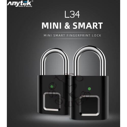 DHL 30pcs Mini Unlock Rechargeable Smart Lock Keyless Fingerprint Lock Anti-Theft Security Padlock Door Luggage Lock small box