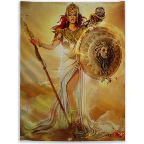 Athena greek Wall Art Tapestry Custom Bedroom Home Decoration