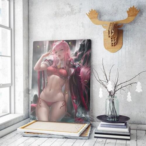 Anime 2 - Day Man National Team Canvas Painting Art Poster,Japanese Animation National Team 02 Sexy Swimsuit Living Room Decor