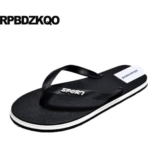 Famous brand soft flat slides shoes water slip on slippers flip flop casual beach mens sandals 2019 summer outdoor waterproof