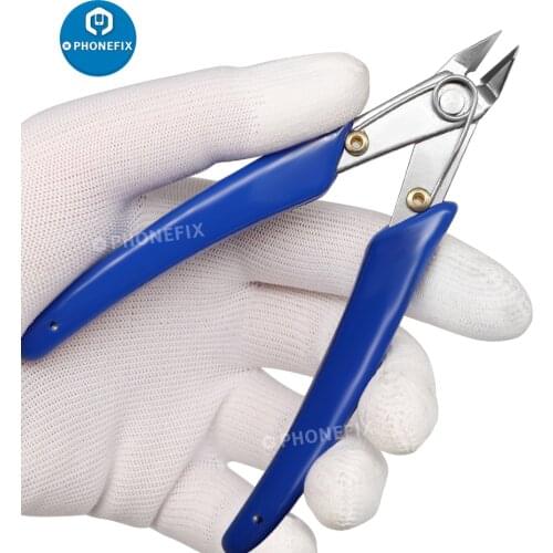 5" Precision Diagonal Pliers Cutting Pliers for Wire Cable Cutter High Hardness HDR 56-58 Electronics Repair Hand Tools