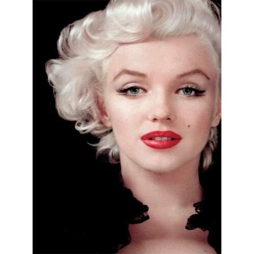 Marilyn Monroe DIY Cross Stitch 11CT Embroidery Kits Craft Needlework Set Printed Canvas Cotton Thread Home Wholesale