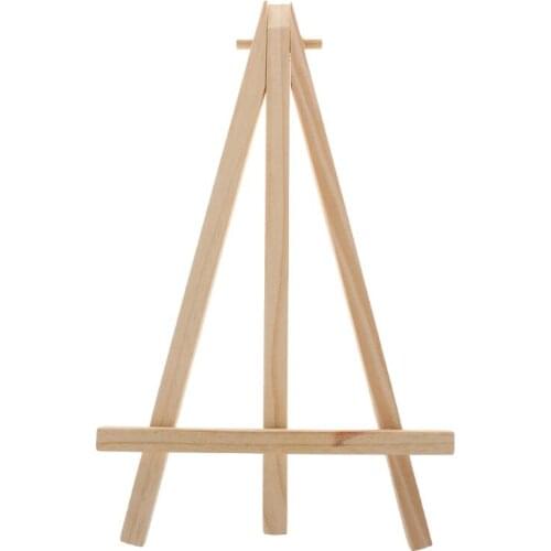 Natural Wood Mini Easel Frame Tripod Display Meeting Wedding Table Number Name Card Stand Display Holder Children Painting Craft