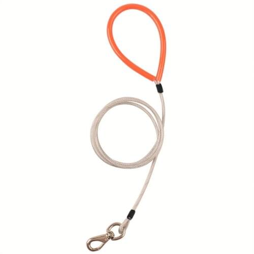 Indestructible Leash for Heavy Duty Large Dogs Chew-Resistant Stainless Steel Cord with Strong Vinyl Coated Pet Dog Products