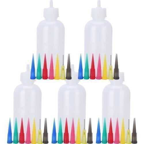 2/5 Novelty Ketchup Jam Jar Kitchen Accessories Painting Squeeze Plastic Bottle with Nozzle Kit DIY Cake Pastry Decorating Craft