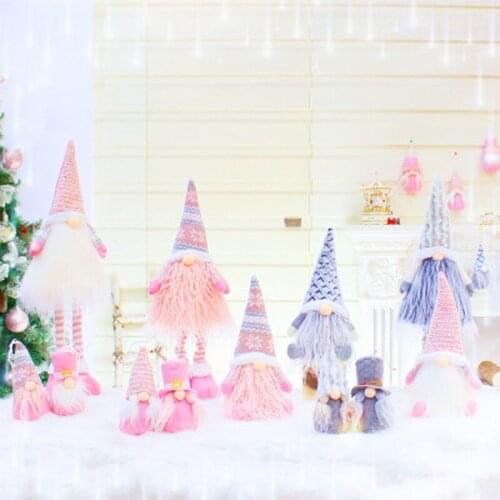 2020 New Christmas Decorations Telescopic faceless dolls Window Christmas decorations Santa Claus Christmas decorations for home