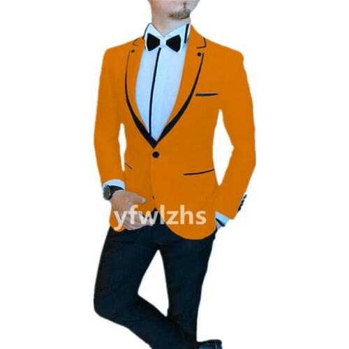 New Arrival One Button Groomsmen Notch Lapel Groom Tuxedos Men Suits Wedding/Prom Best Blazer ( Jacket+Pants+Vest+Tie) C261