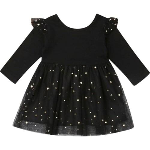 Princess Baby Girl Long Sleeve Dress Party Birthday Autumn Dress Patchwork Tulle Infantil Vestido Newborn Summer Clothing