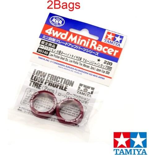 2Bags 2020 J-CUP 95140 Tires Lettering Low Friction Small Dia Low Profile Tire Marnoon Tyre for RC Tamiya Mini 4WD Car DIY Acc