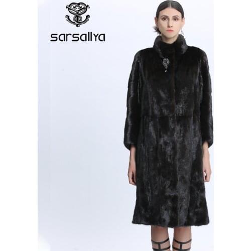 Real Mink Fur Coat Oversize Winter Women Natural Fur Coats Long Vintage High Quality Thick Warm Female Clothes 2020 New Arrival