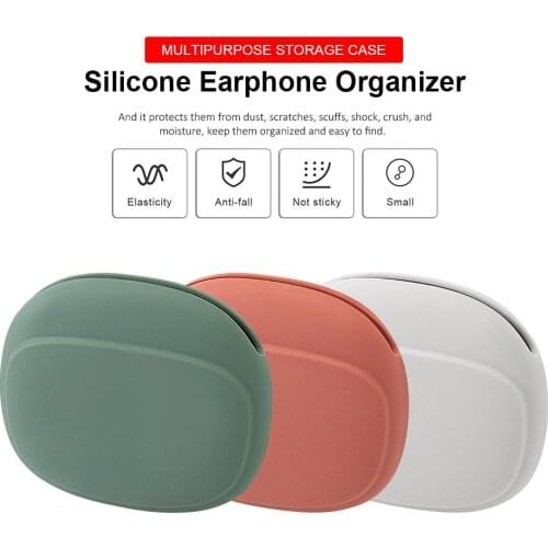 Silicone Earphone Organizer Multi-function ABS Wire Cable Storage Case Charger Line Headset Data Line Keeper Headphone Accessory