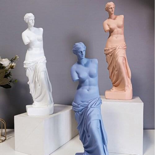 Venus De Milo Statue Abstract Resin Desktop Ornaments Sculpture Miniature Goddess Figurines Character Nordic Art Crafts