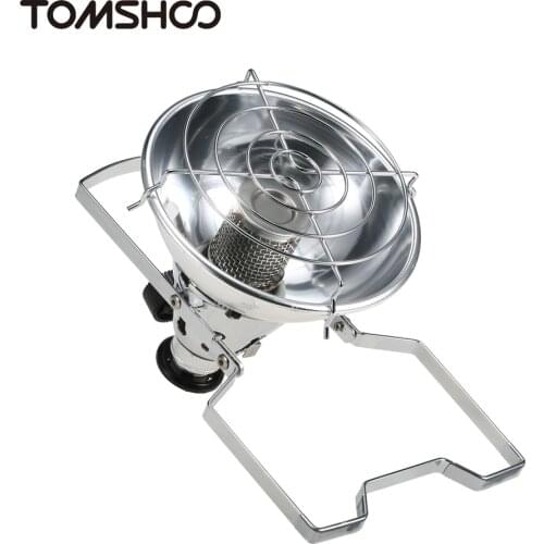 1000W Outdoor Portable Piezo Ignition Gas Heater Warmer Heating Stove for Long Gas Tank Gas Heater Stove Camping Equipment