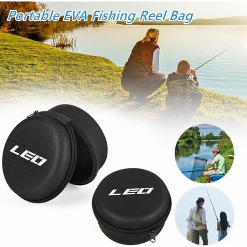 1Pc/2Pcs Portable EVA Reel Bag Fishing Wheel Spinning Reel Protection Case Cover Fishing Gear Bags