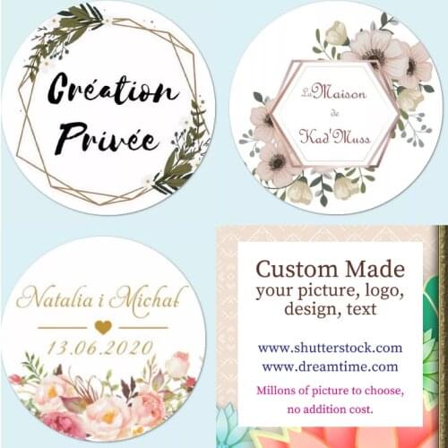 100 pcs Custom Personalized, Wedding Stickers, baby shower Candy Favors Gift Boxes Labels, Birthday, Logo, Photo decoration