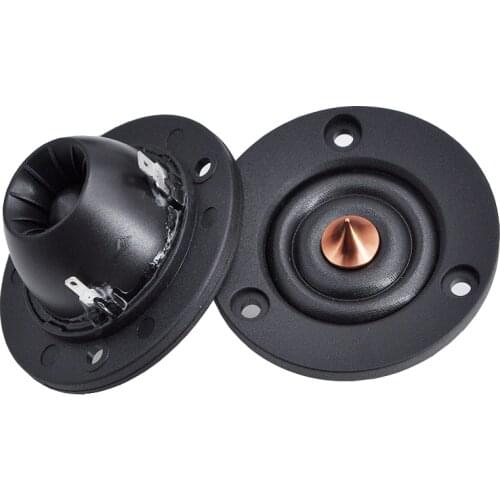 2pcs 2 Inch Silk Dome Tweeter High-End Hifi 4 Ohm 35W Passive Speaker Treble Bullet Horn Car Automobile Speakers
