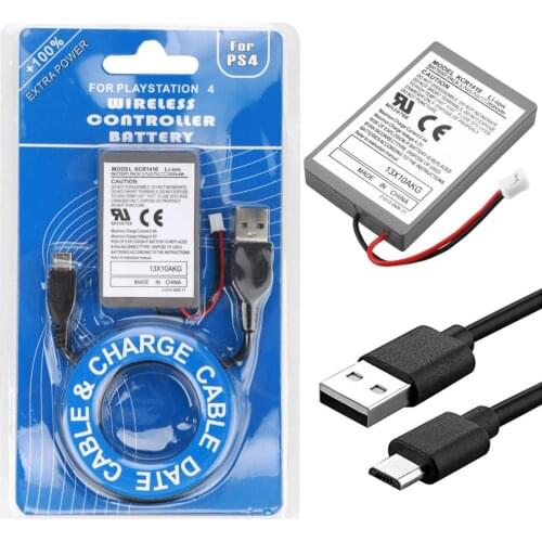 2pcs Battery Pack Replacement for Sony PS4 Bluetooth Wireless Dual Shock Controller First Generation CUH-ZCT1E CUH-ZCT1U