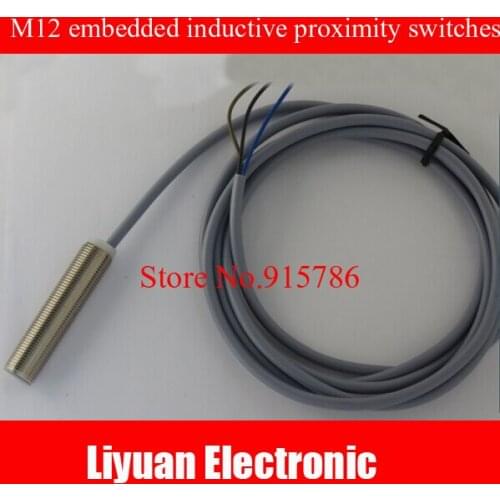 2pcs M12 embedded inductive proximity sensor / photoelectric sensor