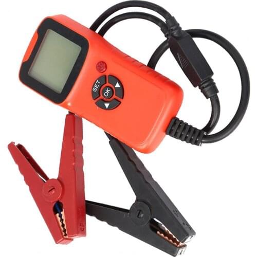 60% Dropshipping!! Car Battery Detector Professional 100-1700 CCA Red Digital 12V Battery Tester for Car Testing